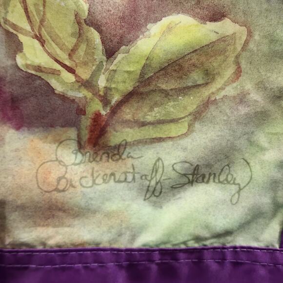 Pansies Purple Garden Flag Banner Double Sided Appliqued Yard 28"x42" Evergreen - Picture 6 of 6